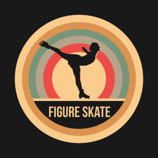 Retro Vintage Figure Skating Gift For Ice Dancers T-Shirt