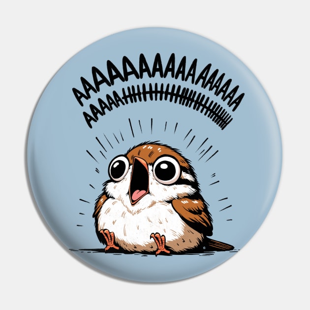 Little Screaming Sparrow Pin by Itouchedabee