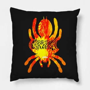 Tarantula Silhouette 59 (Tie Dye) Pillow