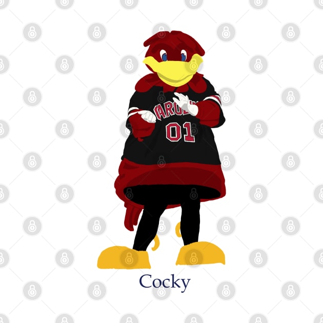 South Carolina Mascot Cocky Drawing by tysonstreet