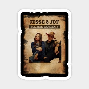 Vintage Old Paper 80s Style Jesse & Joy summer 2023 Magnet