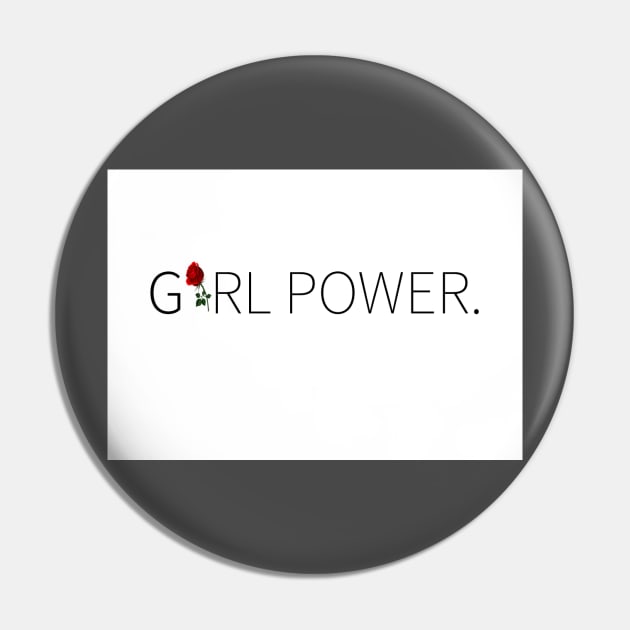 GIRL POWER TEE 2018, feminist t-shirt Pin by thenanabrand