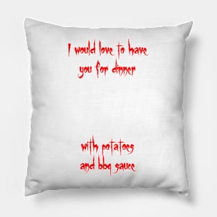 Inviting for Dinner Pillow