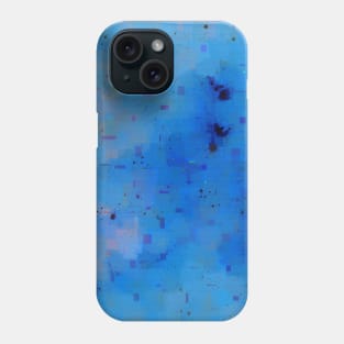 Blue Glitch Space All Over Phone Case