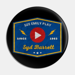 Syd Barrett // Play Button Pin