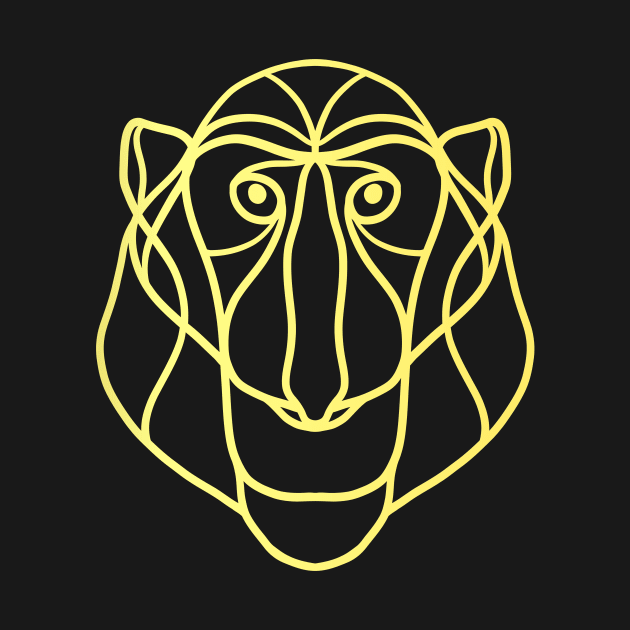 sulawesi monkey line art by ReasArt