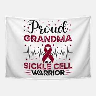 Proud Grandma Of A Sickle Cell Warrior Sickle Cell Awareness Tapestry