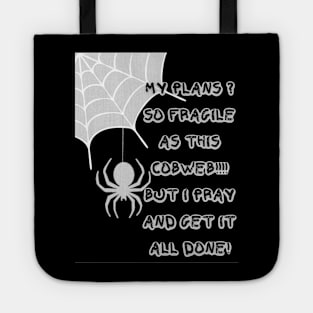 SPIDER COBWEB DESIGN Tote