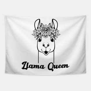 Llama Queen Tapestry