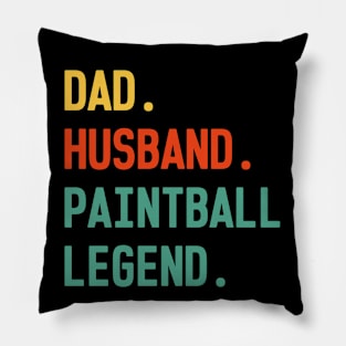 Funny Paintball Dad Husband Legend Paintball Father's Day Pillow