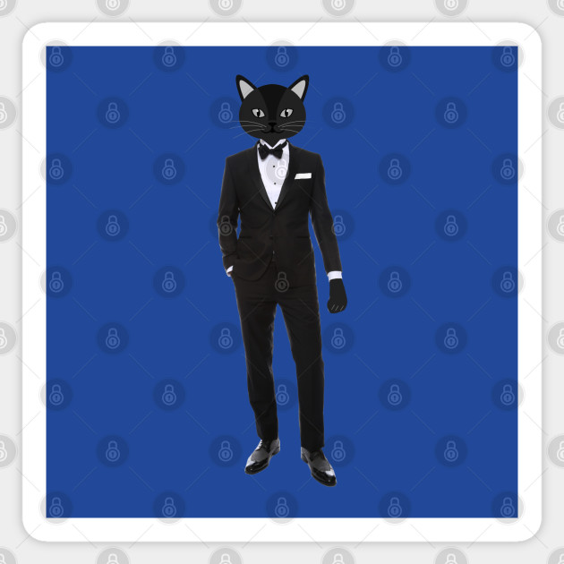 Tuxedo Elegant Cat Tuxedo Cat Sticker Teepublic