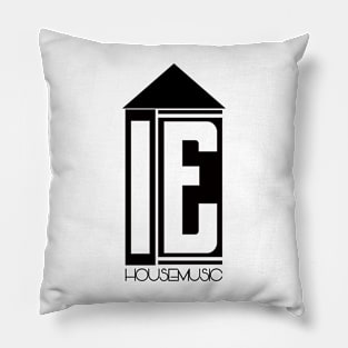 I.E. Housemusic (blk ltr) Pillow