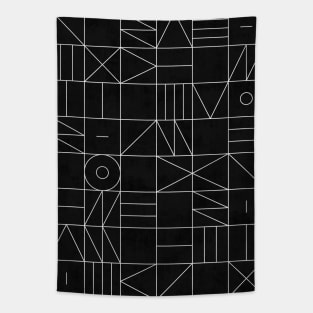 My Favorite Geometric Patterns No.9 - Black Tapestry