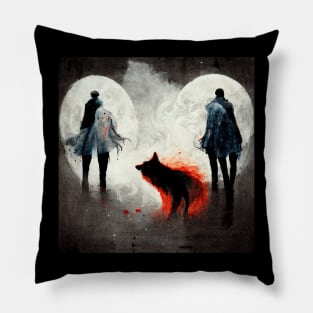 Ghost and the Wolf Pillow