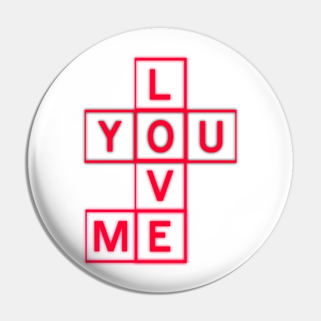 You Love Me, Funny valentine, Happy valentine, Gift ideas For mom and wife, crossword puzzle, Lightweight fabric Pin by BeNumber1