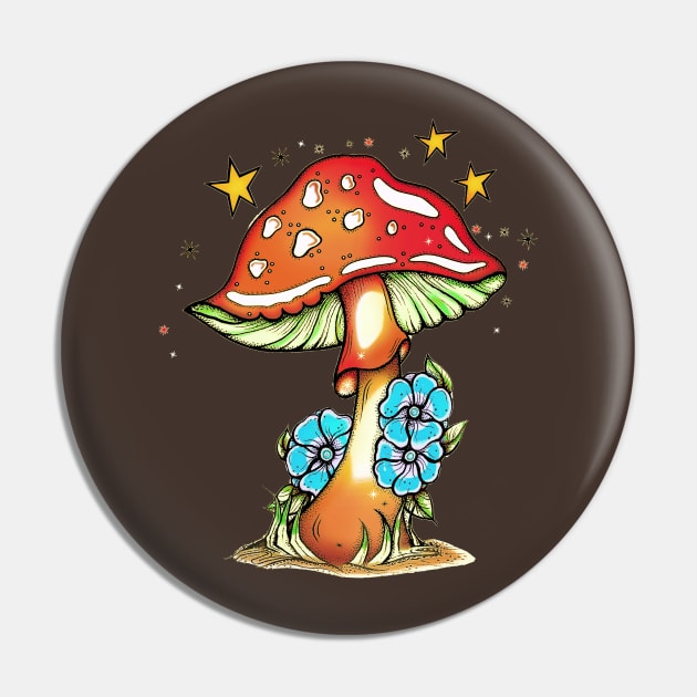 Mushroom Pin by ShawnaMac