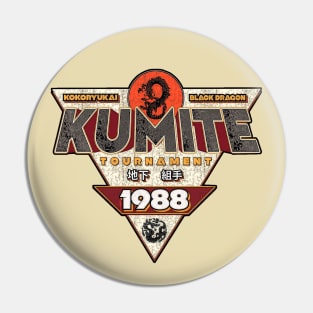 Vintage Kumite Tournament 1988 Champion Pin