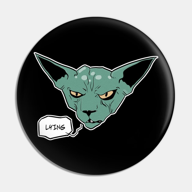 Lying Cat Pin by samuray