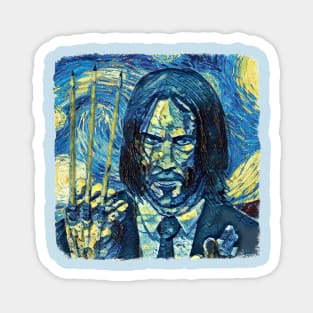 John Wick Van Gogh Style Magnet