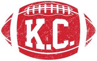 KC Retro Football - White Magnet