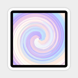 Pencil Stroke Swirl of Soft Pastel Colors Magnet