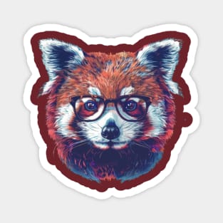 Red Panda Razzle Dazzle: Specs for the Festive Foodie! Magnet