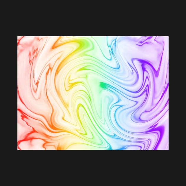 Rainbow swirls - white by tothemoons