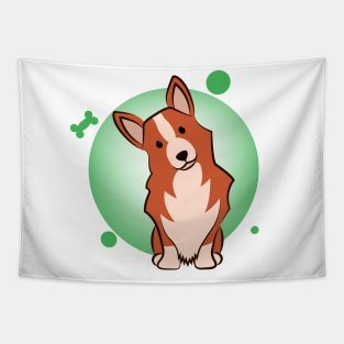 Cute corgi cartoon Tapestry