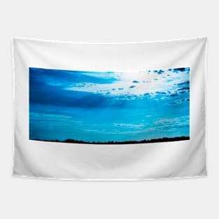 Blue Sky Blue Clouds Tapestry