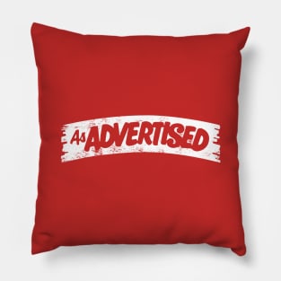 As Advertised Stamp - Reverse Pillow