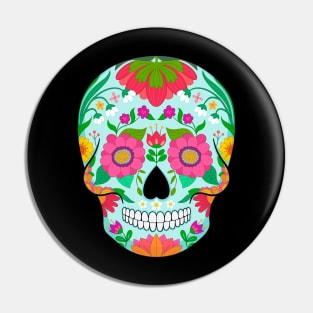 Sugar Skull Calavera Pin