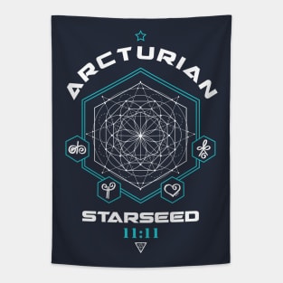 Arcturian Starseed Light Code Sacred Geometry 11:11 Tapestry