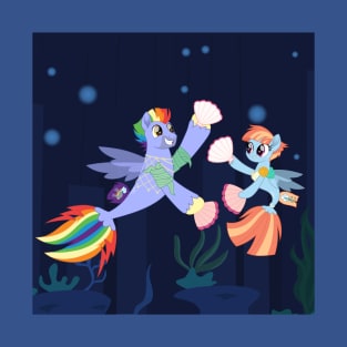 Rainbow parents seaponies T-Shirt