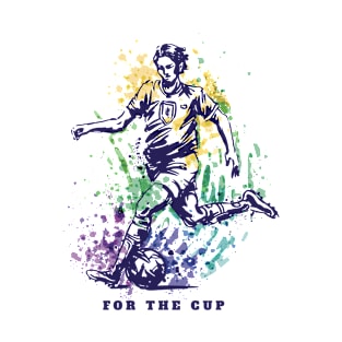 Colorful world cup soccer player T-Shirt