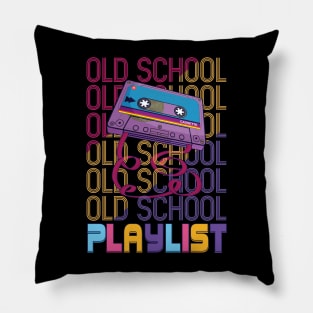 Old School Playlist Pillow