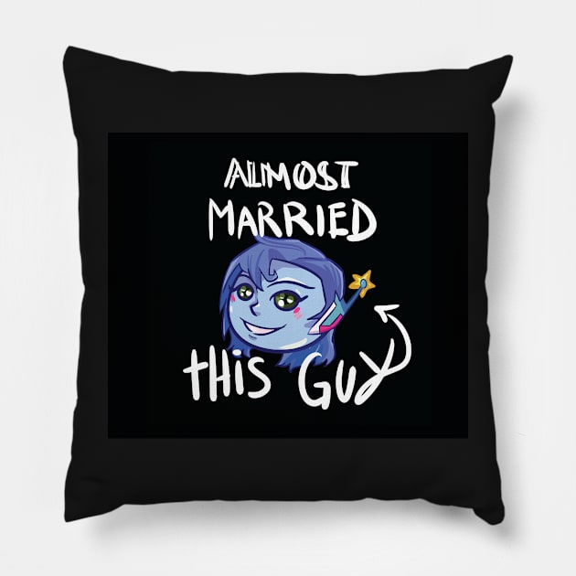 Almost Married This Guy Pillow by ParrotChixFish