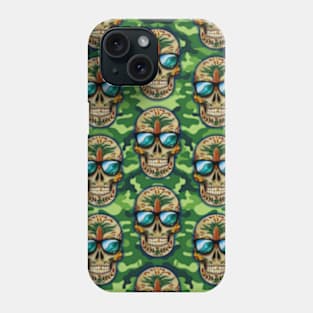 camo skulls Phone Case