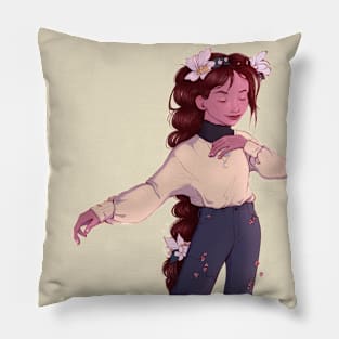 White flowers Pillow