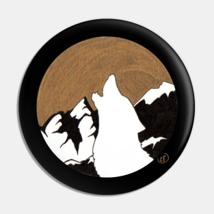 Howling at the moon Pin