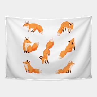 Cute foxes pattern Tapestry