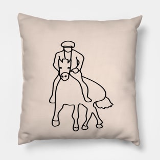 Background design pattern, horse rider, horse racing, horse, competition event, sport Pillow