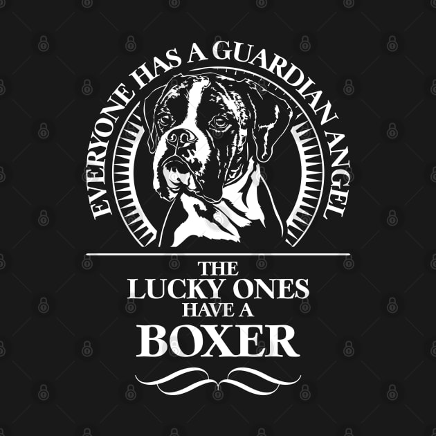 Proud Boxer Dog Guardian Angel dog mom by wilsigns