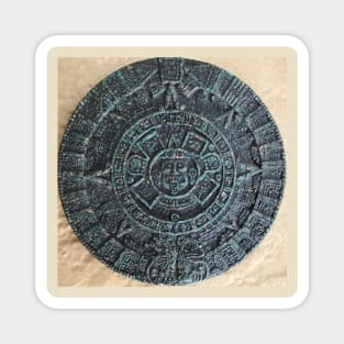 Mayan Calendar / Aztec Sun Stone from Mexico and Central America Magnet