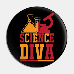 Science Diva T Shirt For Women Men Pin