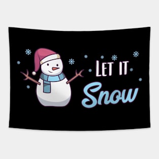 Christmas Snowman Gift | Let it Snow Tapestry