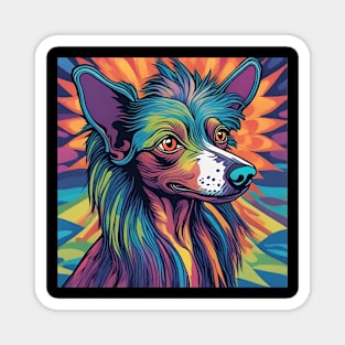 Psychedelic Chinese Crested Magnet