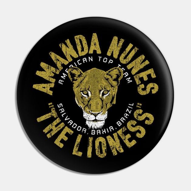 Amanda The Lioness Nunes Pin by huckblade