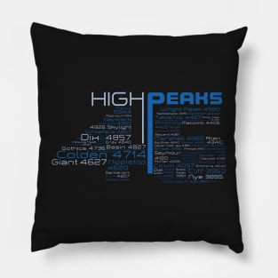 Adirondack High Peaks 46er version 4 Pillow