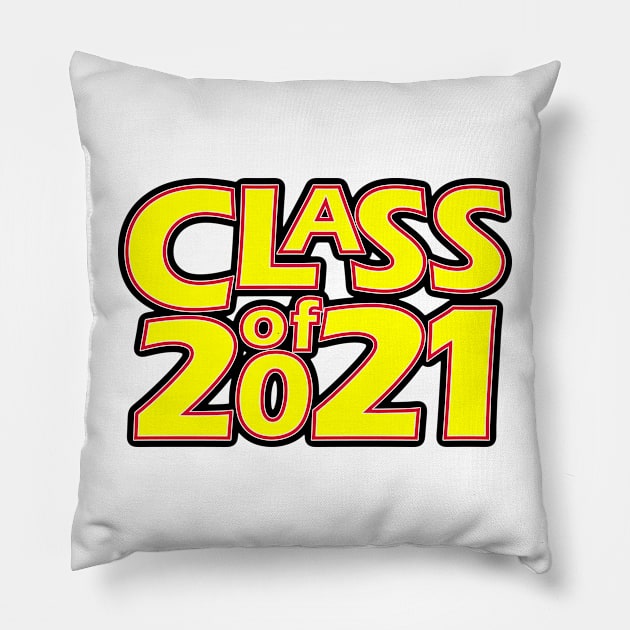 Grad Class of 2021 Pillow by gkillerb