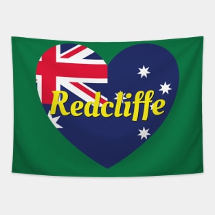 Redcliffe QLD Australia Australian Flag Heart Tapestry
